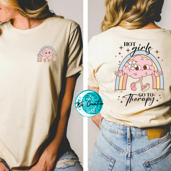 Hot Girls Go To Therapy T-shirt