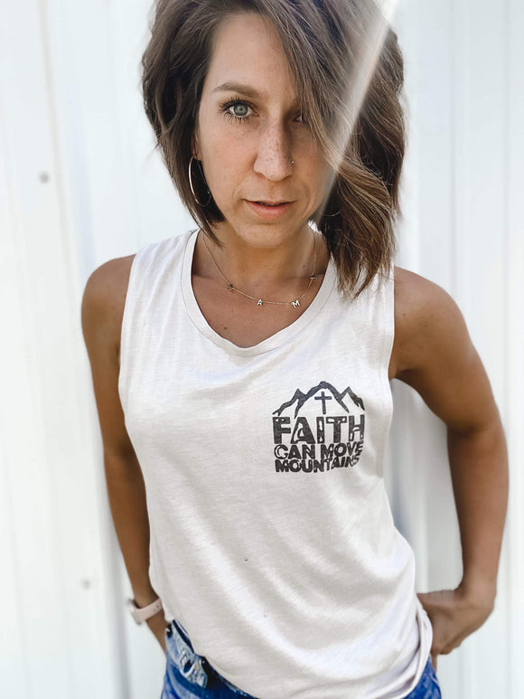 Faith Can Move Mountains Tank Pocket Patch